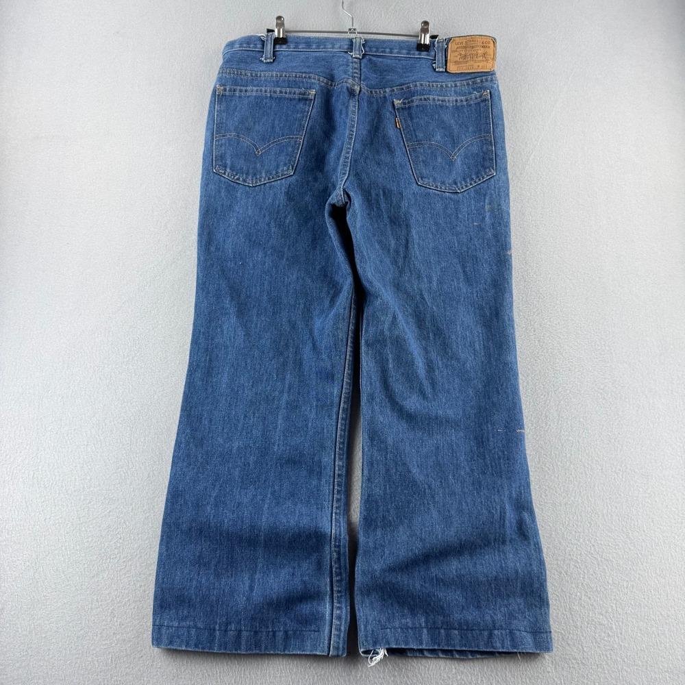 Vintage Levis Jeans Mens 38 (Fits 36x26) 80s Orange Tab 517 Bootcut Talon USA